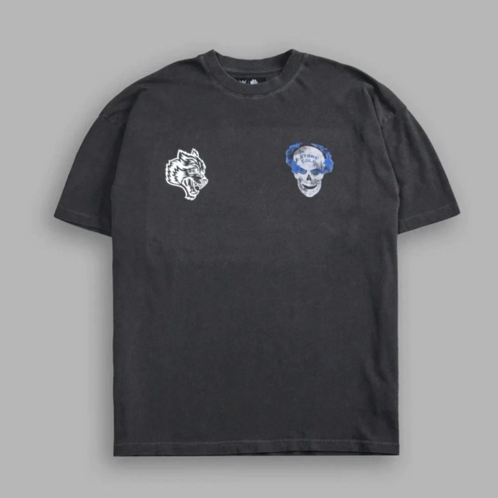 Darc Sport Stone Cold WWF charcoal grey shirt size medium - Picture 2 of 3